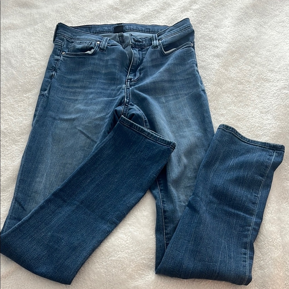 Dkny Blue Straight Leg Jeans